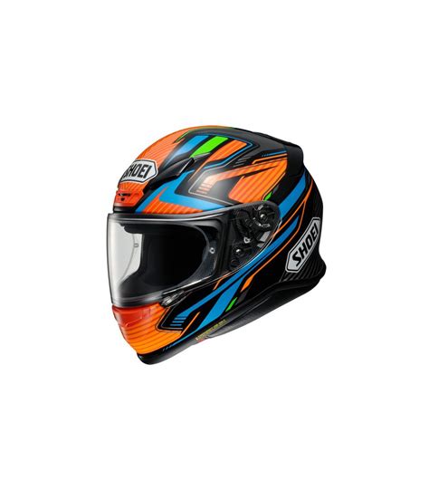 Casco De Moto Shoei Nxr Stab Negro Naranja Azul Talla Xl