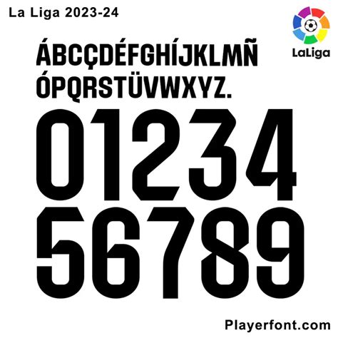 La Liga Font Vector Player Font