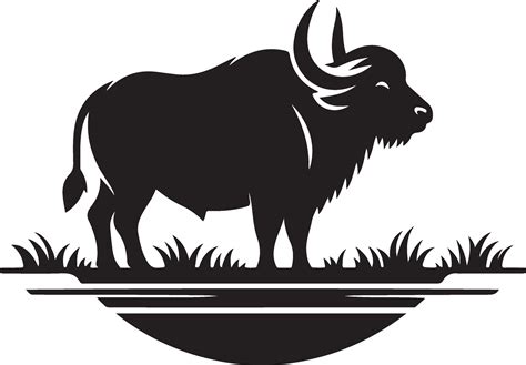 buffalo silhouette illustration 46528862 Vector Art at Vecteezy