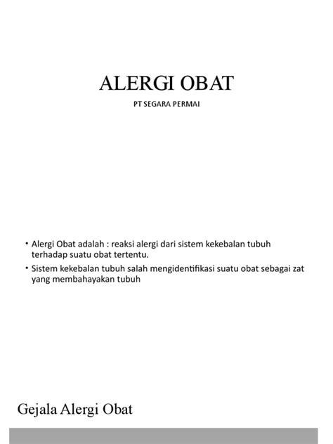 Alergi Obat | PDF