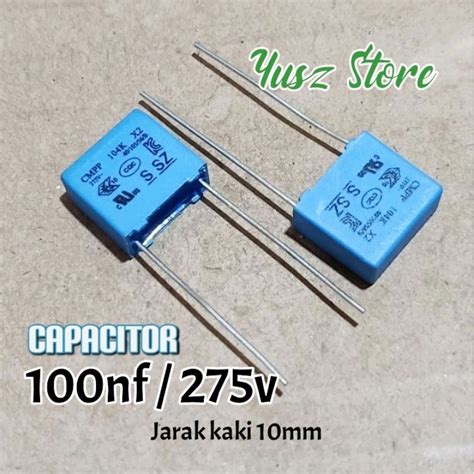 Jual Capacitor V Kapasitor Mkp Mkm Nf Volt Shopee Indonesia