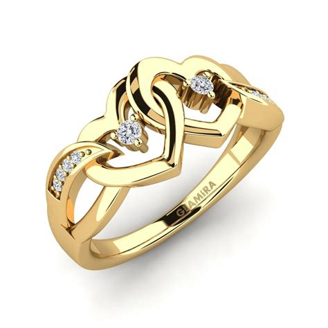 Entdecken Sie Glamira Ringe Vaudis Mit Karat Diamant Rund Gelbgold