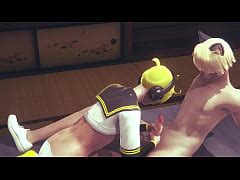 Yaoi Femboy Vocaloid Len Hard Sex Handjob Blowjob Footjob