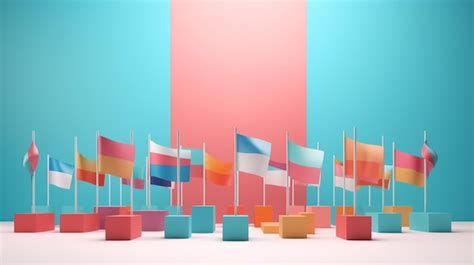 Premium Photo Abstract Background With Flags Of The Commonwealth Of