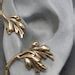 Sylvan Ear Wrap Brass Leaf Ear Cuff Wrap Etsy