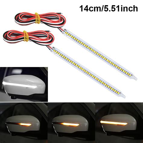 Cheap Seametal Sequential Rear Mirror Turn Signal Lights Universal Dynamic Warning Strips Led