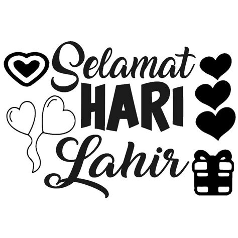 Sticker Selamat Hari Lahir Size A5 Shopee Malaysia