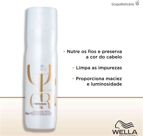 Shampoo Wella Oil Reflections Luminous Reveal Beleza Na Web