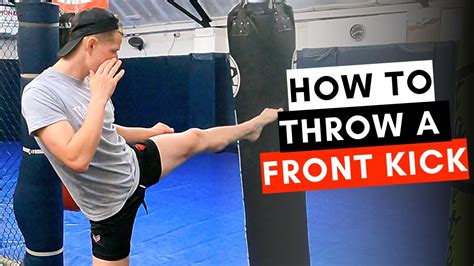 How To Throw A Front Kick Improve Your Front Kick For Kickboxing