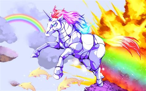 [100+] Rainbow Unicorn Wallpapers | Wallpapers.com