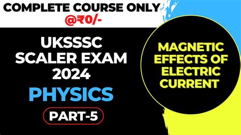 Uksssc Scaler Exam Physics Part Uttarakhand Scaler Exam