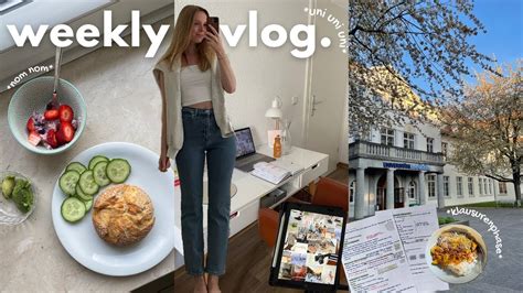 Eine Woche Uni Mit Ups Downs I Realistic Weekly Vlog Klausuren