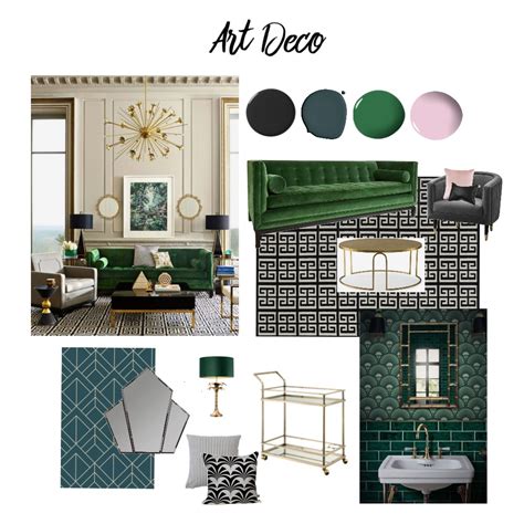 Moodboard Art Deco Interior Design Mood Board By Jordan Rae Brown