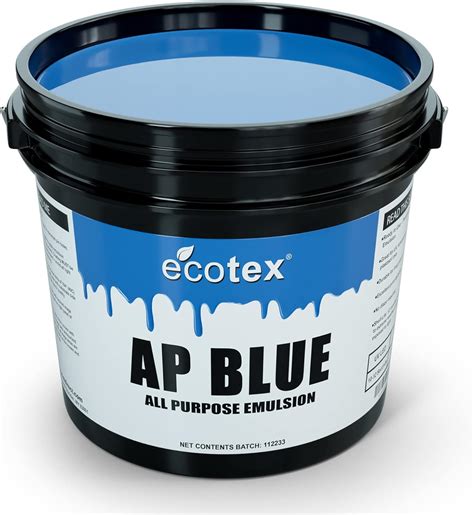 Amazon Ecotex Emulsi N De Serigraf A Azul Ap Cuarto De Gal N