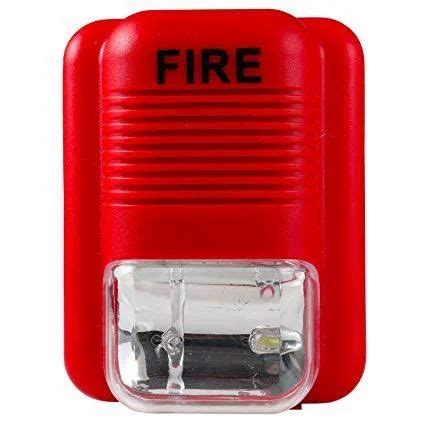 Red Fire Alarm Hooter Cum Strobe At Rs In Chennai Id