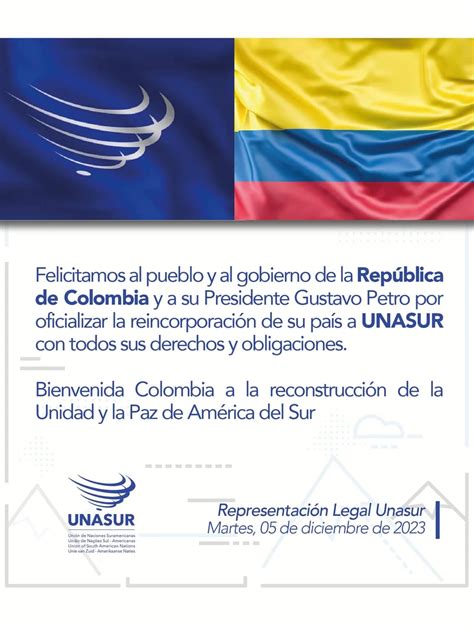 Colombia Oficializ Su Regreso A La Unasur Infobae