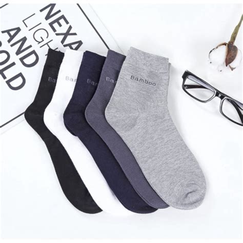 Jual Kaos Kaki Pria Bambu Kerja Kuliah Sekolah New Bamboo Men Socks