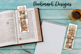 Shabby Chic Book Shelf Bookmark Graphic By Babydell Art Creative Fabrica