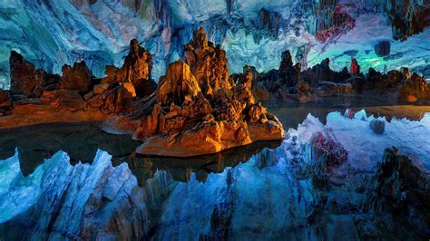 Cave Ocean Nature Hd K K Hd Wallpaper