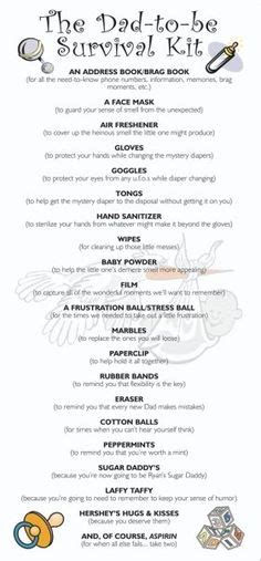 9 Best new dad survival kit ideas | dad survival kit, new dad survival ...