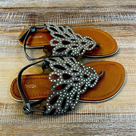 Nicole Shoes Nicole Leather Sandals Poshmark