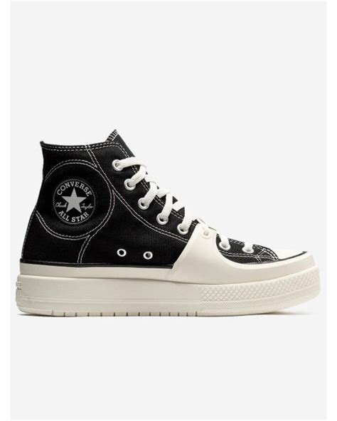 Converse Chuck Taylor Construct Hi Sneakers In Black Lyst