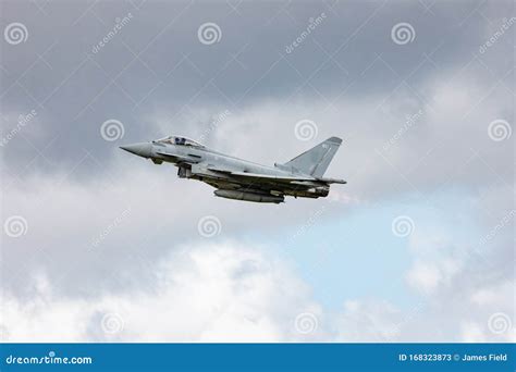 Eurofighter Typhoon Side Of As It Flies By Stock Image Image Of Blue