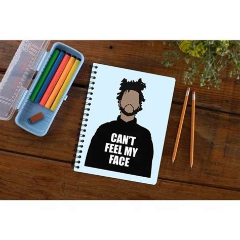 The Weeknd Notebook Can T Feel My Face At Rs Paper Notebook