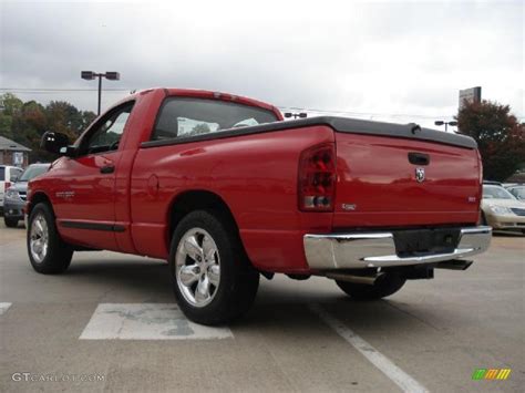 2005 Flame Red Dodge Ram 1500 Slt Regular Cab 38549360 Photo 5