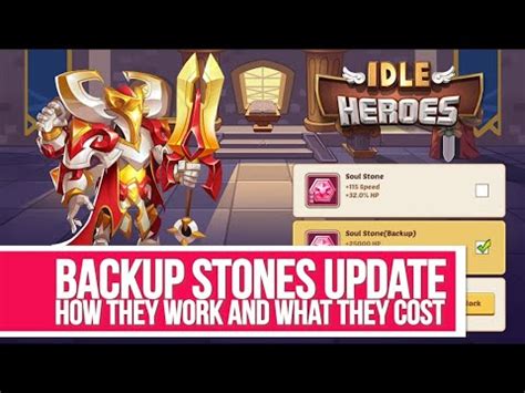 Idle Heroes Backup Stones Update And How They Work YouTube