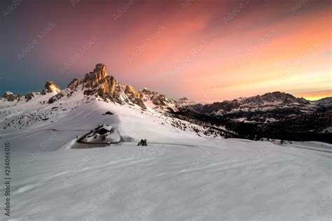 Dolomiti sunrise Stock Photo | Adobe Stock