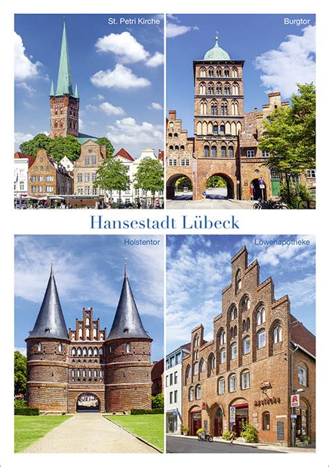 Postkarte Hansestadt Lübeck Postkarten Kartenarten Karten Hartung