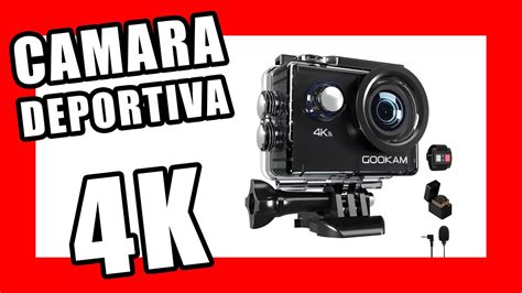 ESPECTACULAR CAMARA DEPORTIVA GOOKAM 4K WIFI 20MP CAMARA ACUATICA CON