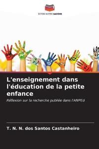 L Enseignement Dans L Ducation De La Petite Enfance T N N Dos Santos