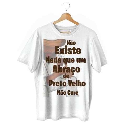 Camiseta Preto Velho Umbanda Candombl Tamanhos Especiais Elo