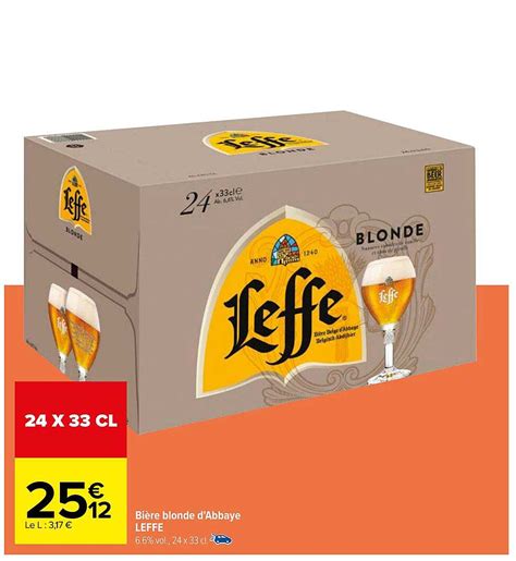Promo Bi Re Blonde D Abbaye Leffe Chez Carrefour Icatalogue Fr