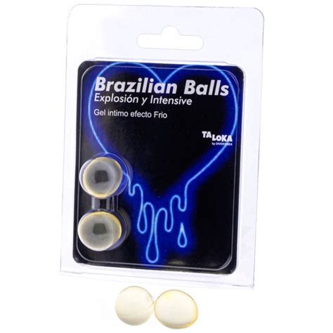 TALOKA BRAZILIAN BALLS GEL EXCITANTE EFECTO FRIO Y VIBRACIÓN 2 BOLAS