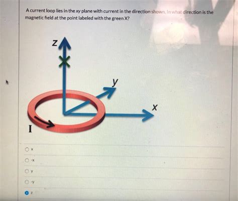 Solved A Current Loop Lies In The Xy Plane With Current In