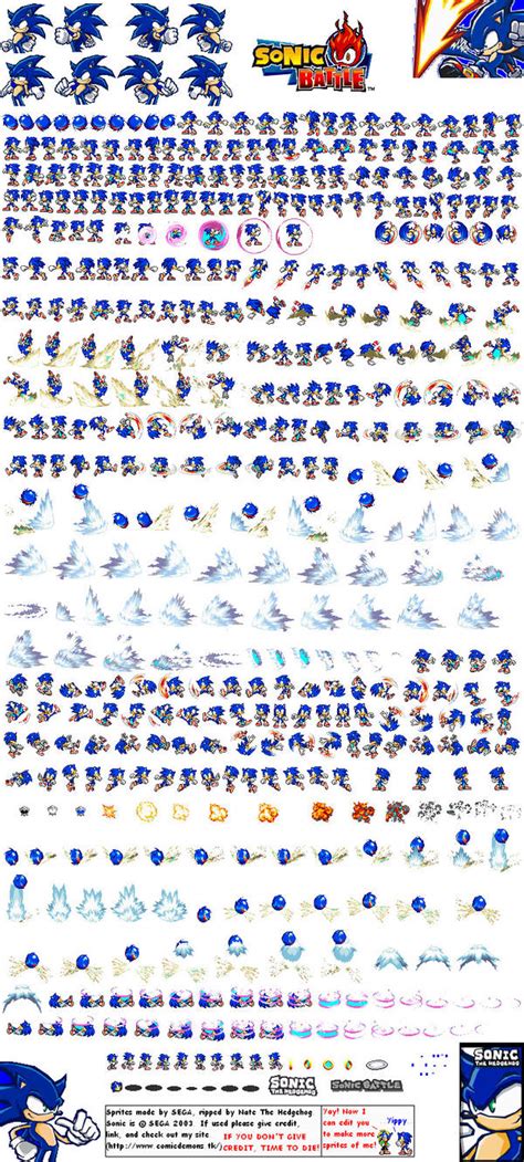 Sonic Battle Sprite Sheet By Sonicspriter56 On Deviantart