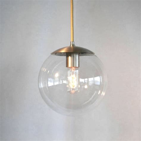 Mid Century Modern Clear 8 Globe Pendant Light By SanctumLighting