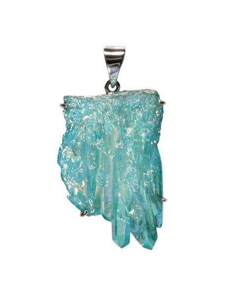 Zilveren Hanger Aqua Aura Cluster X Cm Spiritual Garden