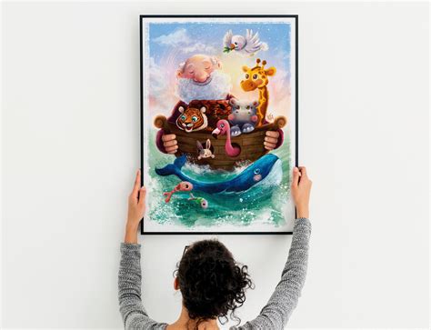 Noah`s Ark Poster Blest Christian Art Behance