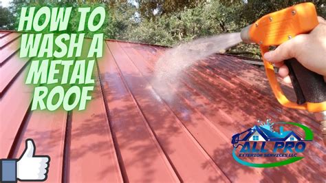 How To Wash A Metal Roof Youtube