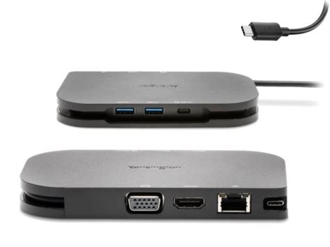 Kensington SD1610P Mobilna stacja dokująca HUB USB C HDMI 4K 2xUSB RJ45