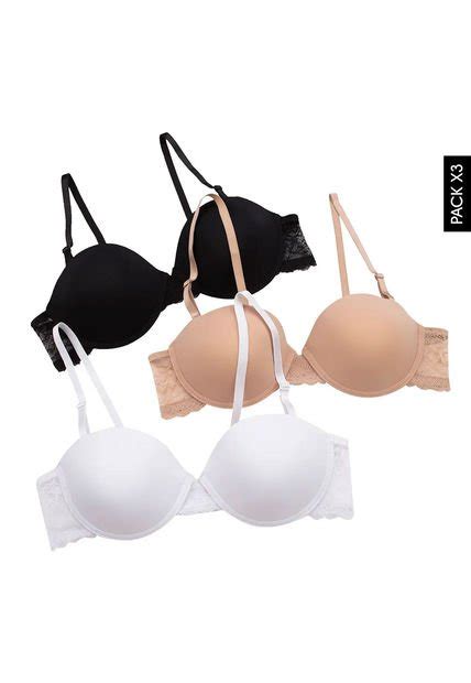 Brasier X3 Negro Blanco Nude Lili Pink Compra Ahora Dafiti Colombia