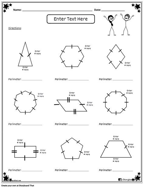 Perimeter 2 Storyboard By Worksheet Templates