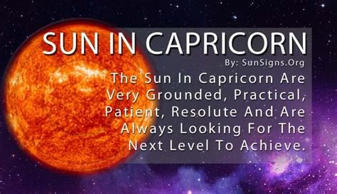 Sun In Capricorn | SunSigns.Org