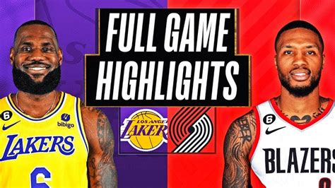 LAKERS Vs TRAIL BLAZERS Full Game Highlights November 18 2023 NBA