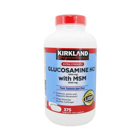 Glucosamine Hcl 1500mg And Msm 1500mg Kirkland Của Mỹ