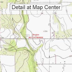 Amazon Usgs Topographic Quadrangle Map Devine Texas Folded